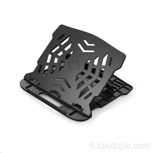 Supporto per laptop in plastica regolabile in inclinazione